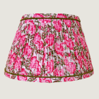 Pink Floral Blockprint Lampshade (800 x 800 px)