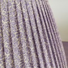 Lilac Coil gathered lampshade