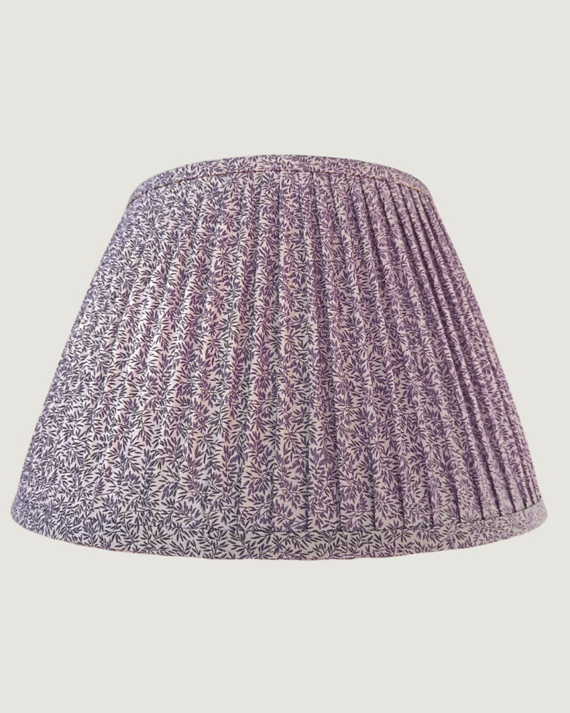 Lilac Coil gathered lampshade