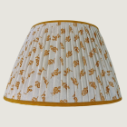 oat and ochre gathered lampshade