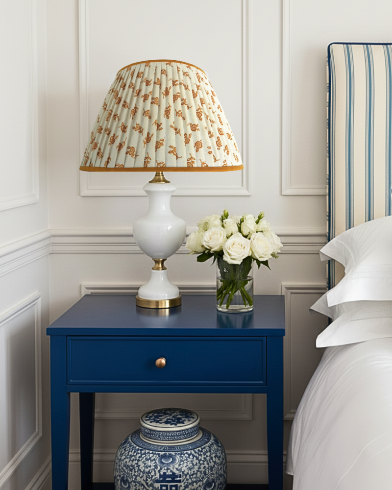 Handcrafted Gathered Lampshades